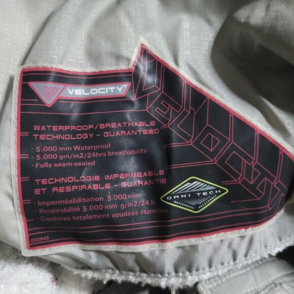 Columbia Covert Jacket Red White Double Zipper Snap Pockets Womens Large No Hood - Picture 7 of 12